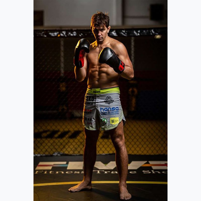 Boxerské rukavice  DBX BUSHIDO "Hammer - Red" Muay Thai czarne/czerwone 16