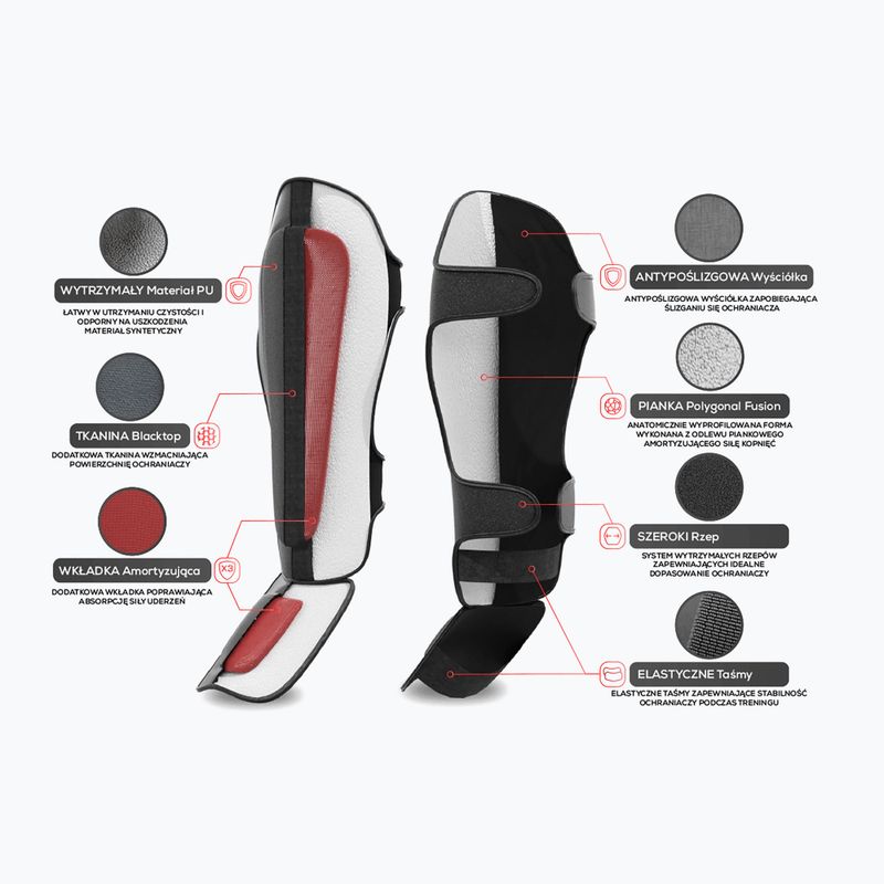 DBX BUSHIDO "Black Master" chrániče holenních kostí černé SP10V6 8