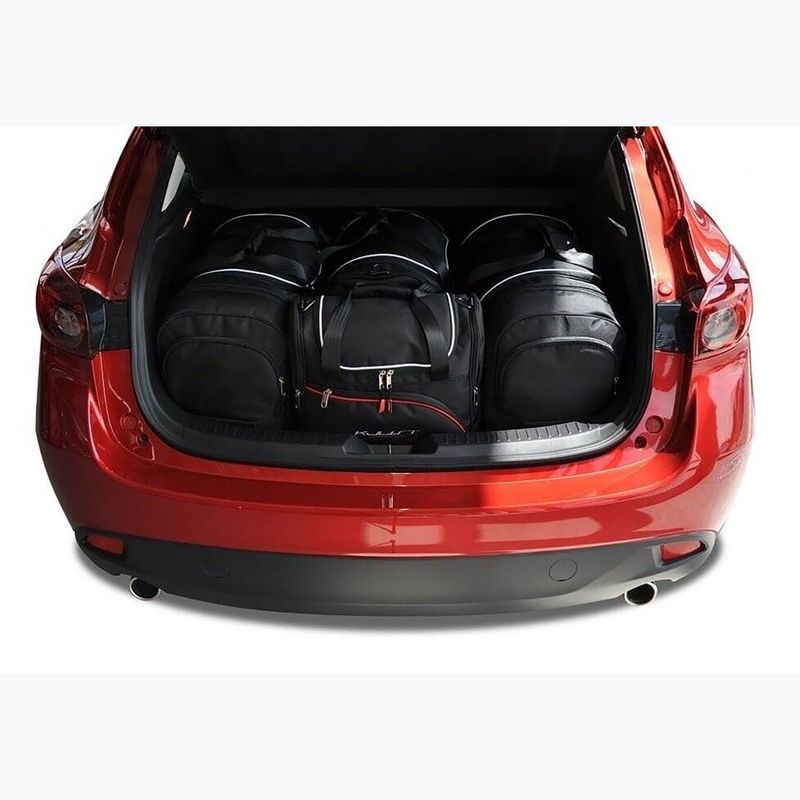 Sada tašek do zavazadlového prostoru KJUST Mazda 3 Hatchback 2013-2018 4 ks black 13