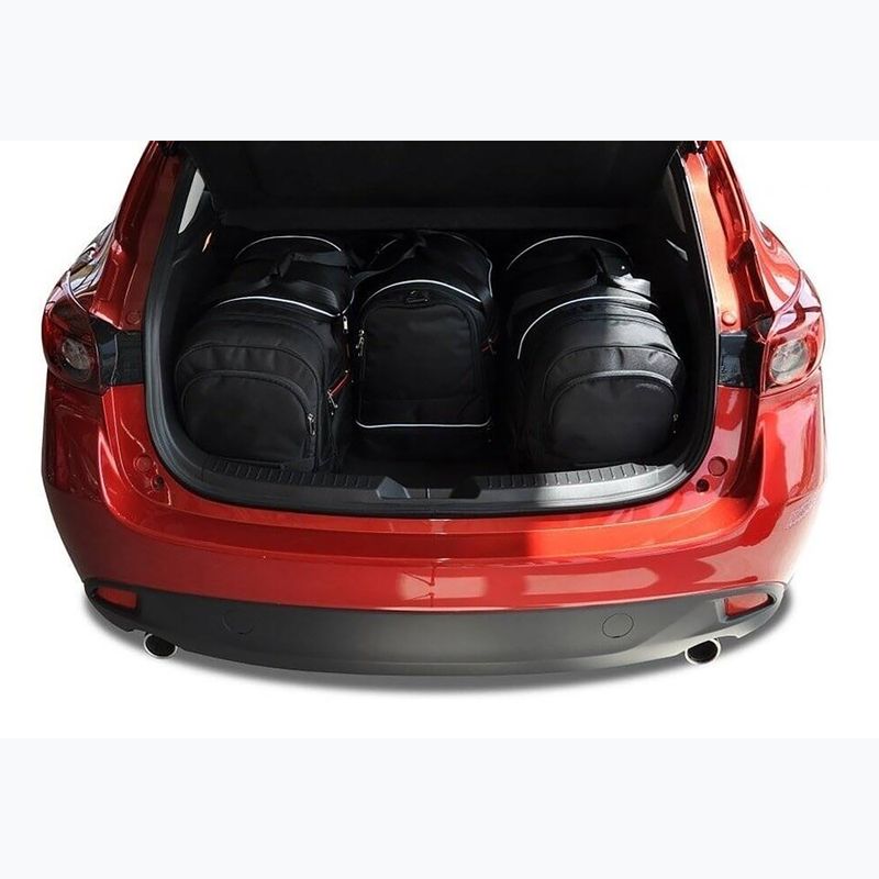 Sada tašek do zavazadlového prostoru KJUST Mazda 3 Hatchback 2013-2018 4 ks black 14