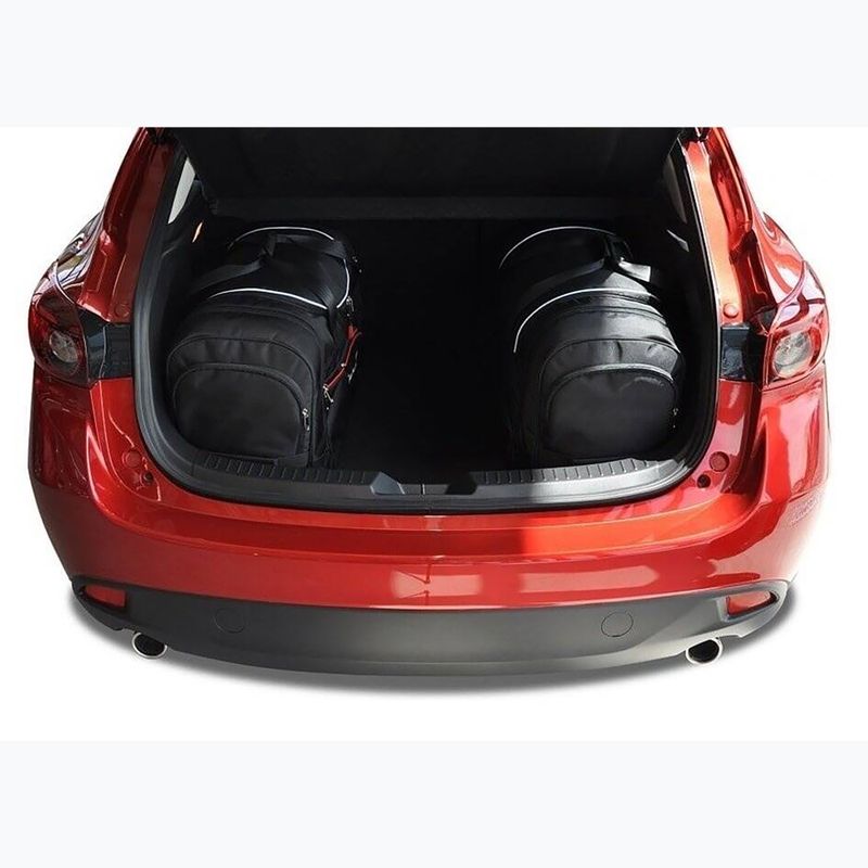 Sada tašek do zavazadlového prostoru KJUST Mazda 3 Hatchback 2013-2018 4 ks black 15
