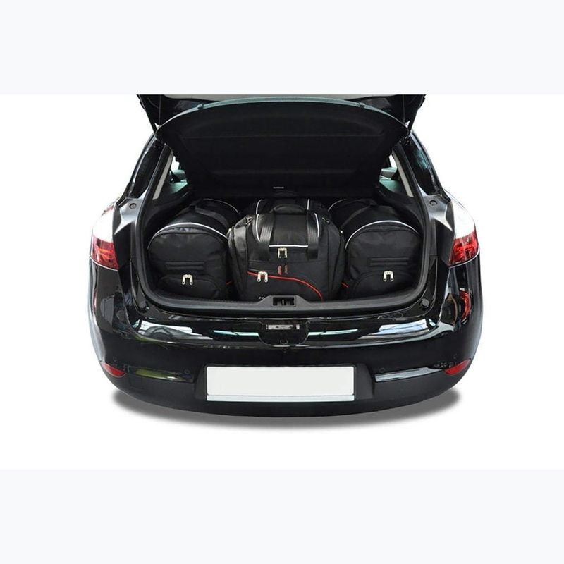 Sada tašek do zavazadlového prostoru  KJUST Renault Megane Hatchback 2008-2015 4 ks black  13