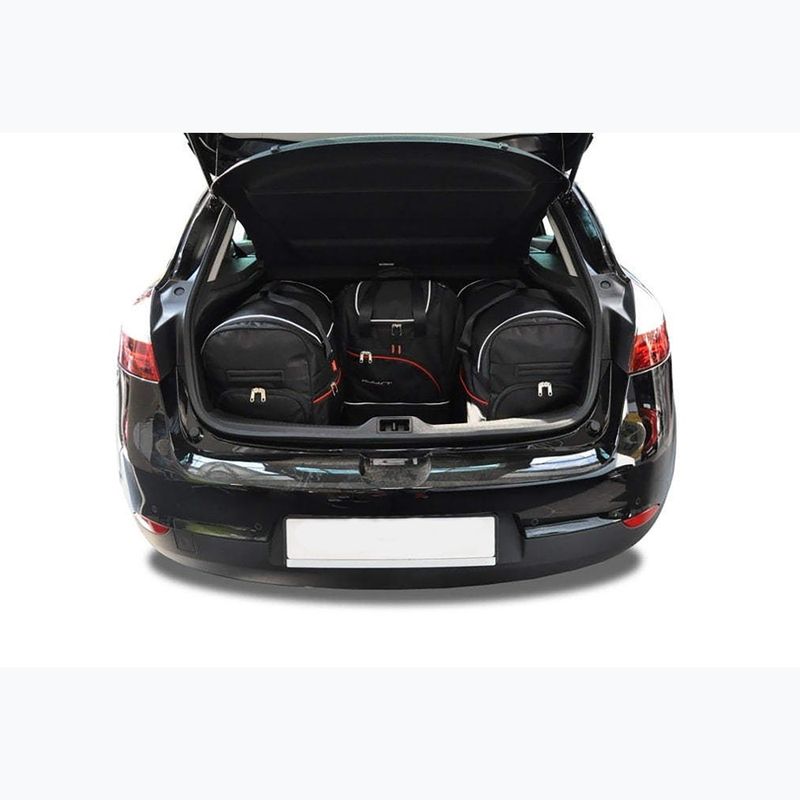 Sada tašek do zavazadlového prostoru  KJUST Renault Megane Hatchback 2008-2015 4 ks black  14