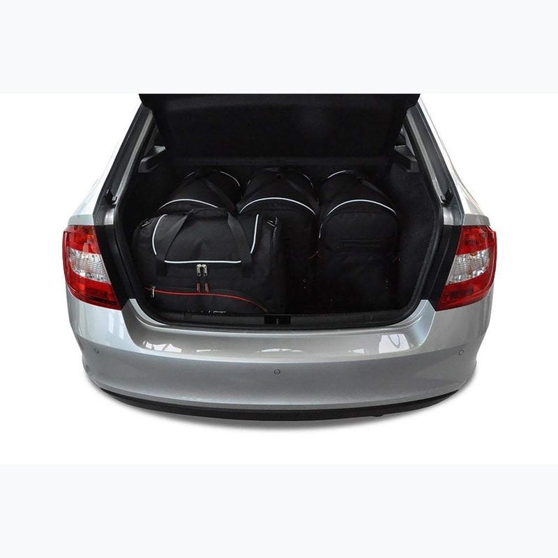 Sada tašek do zavazadlového prostoru  KJUST Skoda Rapid Liftback 2012-2019 5 ks black  13