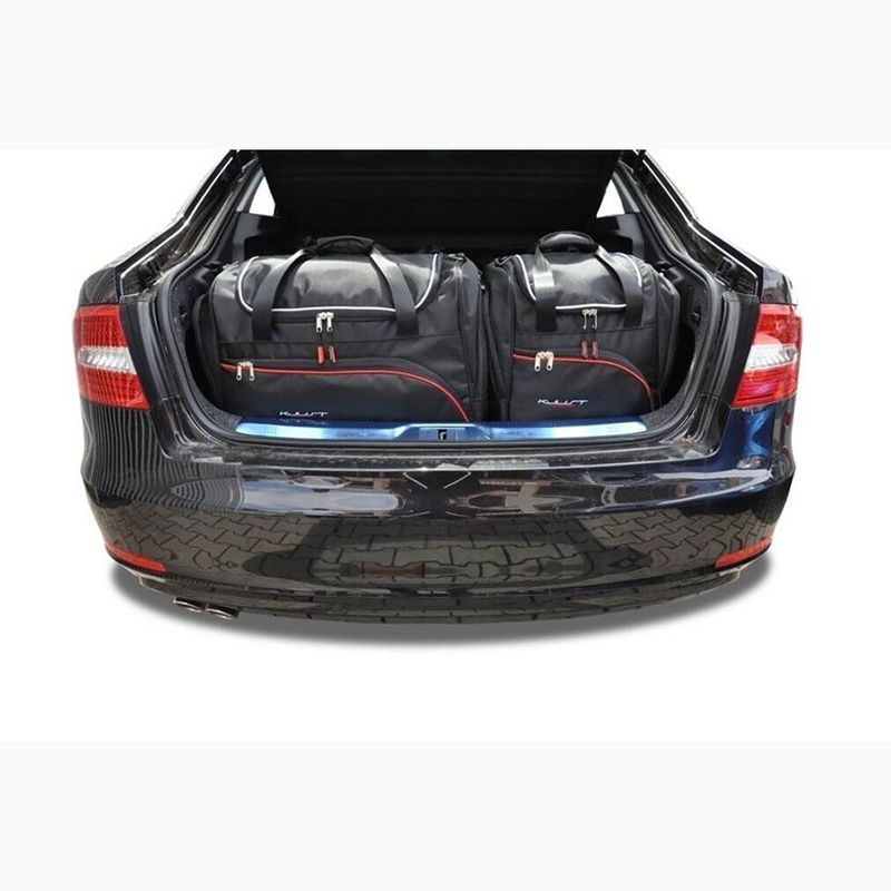 Sada tašek do zavazadlového prostoru  KJUST Skoda Superb Limousine 2008-2015 5 ks black  11