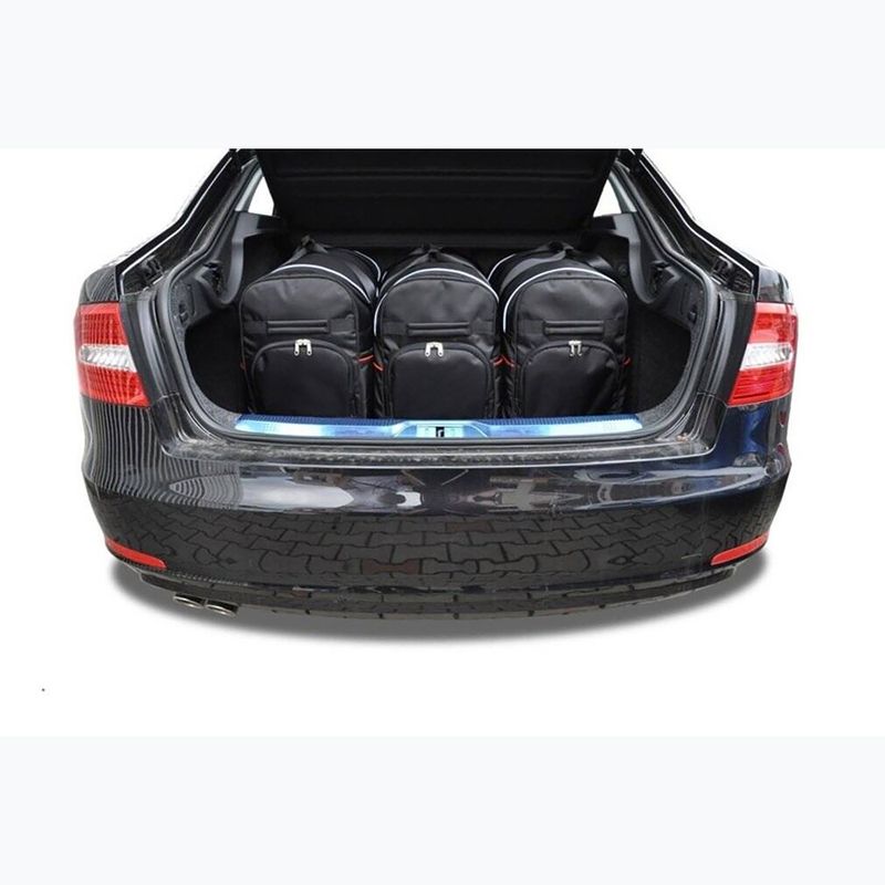 Sada tašek do zavazadlového prostoru  KJUST Skoda Superb Limousine 2008-2015 5 ks black  12