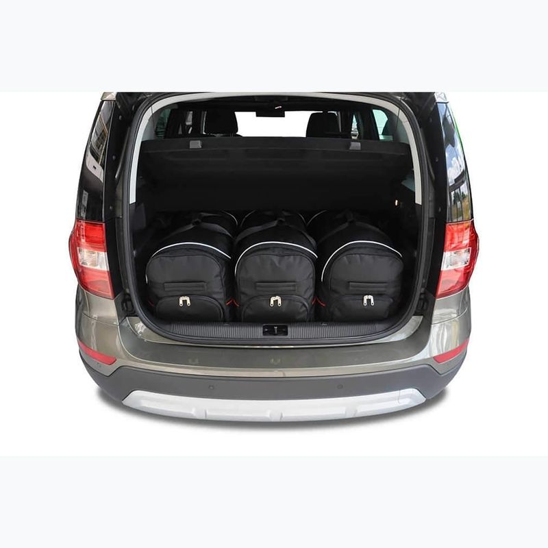 Sada tašek do zavazadlového prostoru  KJUST Skoda Yeti 2009-2017 3 ks black  10