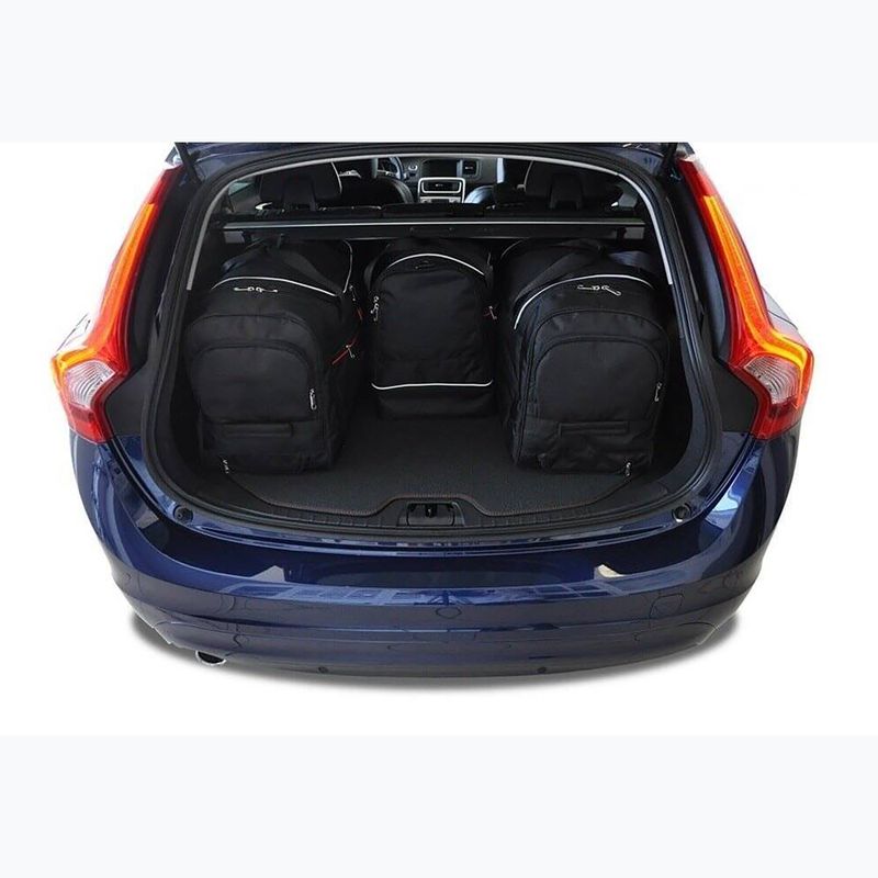 Sada tašek do zavazadlového prostoru KJUST Volvo V60 Cross Country 2015-2018 4 ks black 17