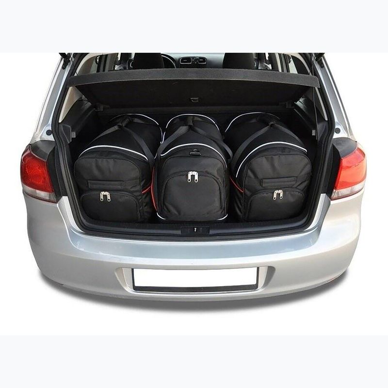 Sada tašek do zavazadlového prostoru KJUST Volkswagen Golf Hatchback 2008-2012 3 ks black 15