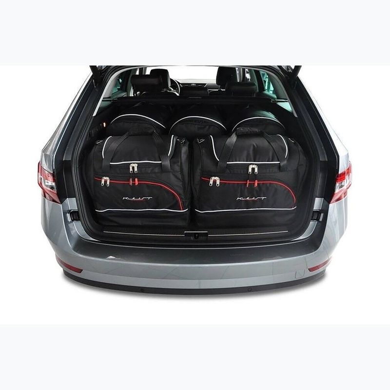 Sada tašek do zavazadlového prostoru  KJUST Skoda Superb Combi 2015-2023 5 ks black  11