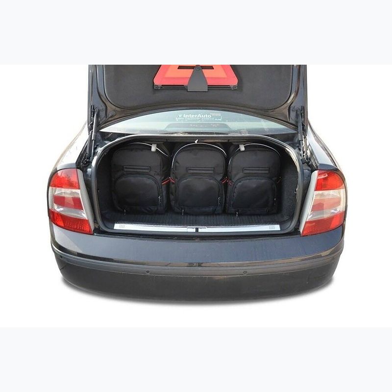 Sada tašek do zavazadlového prostoru  KJUST Skoda Superb Limousine 2001-2008 5 ks black  12