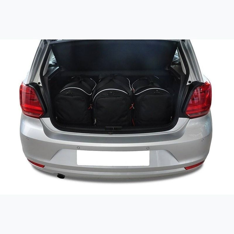 Sada tašek do zavazadlového prostoru KJUST Volkswagen Polo 2009-2017 3 ks black 9