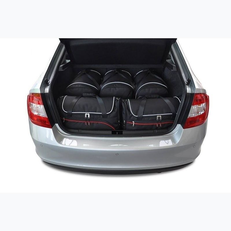 Sada tašek do zavazadlového prostoru  KJUST Skoda Rapid Liftback 2012-2019 5 ks black  12