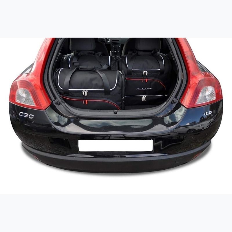 Sada tašek do zavazadlového prostoru KJUST Volvo C30 2006-2012 4 ks black 11