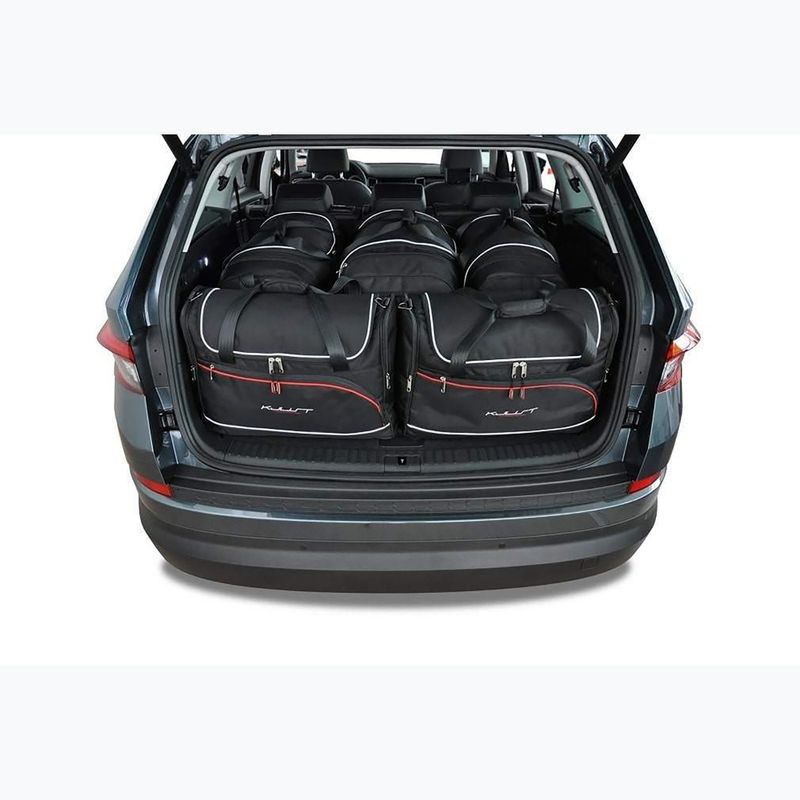 Sada tašek do zavazadlového prostoru  KJUST Skoda Kodiaq 2016-2023 5 ks black  11