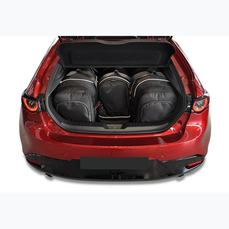 Sada tašek do zavazadlového prostoru KJUST Mazda 3 Hatchback 2018+ sada 4 ks black 14