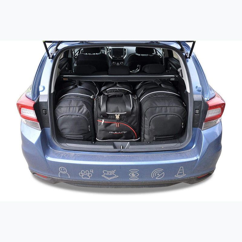 Sada tašek do zavazadlového prostoru  KJUST Subaru Impreza 2017+ 4 ks black  13