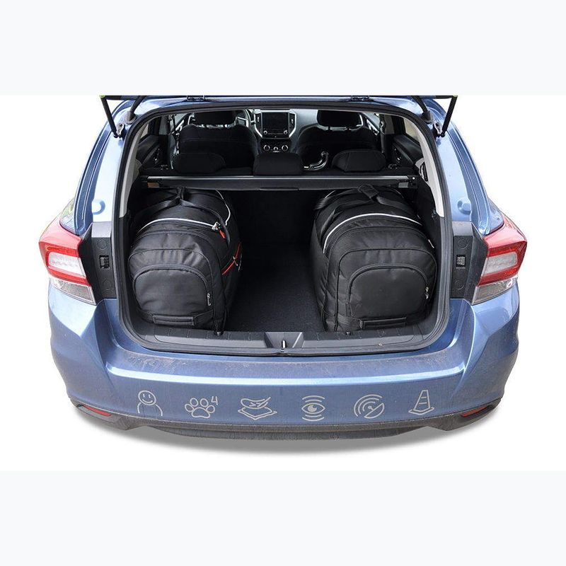 Sada tašek do zavazadlového prostoru  KJUST Subaru Impreza 2017+ 4 ks black  15