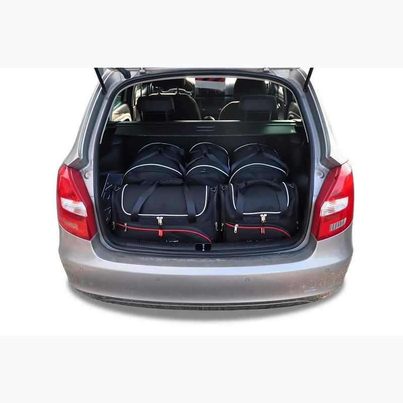 Sada tašek do zavazadlového prostoru  KJUST Skoda Fabia Combi 2007-2014 5 ks black  12