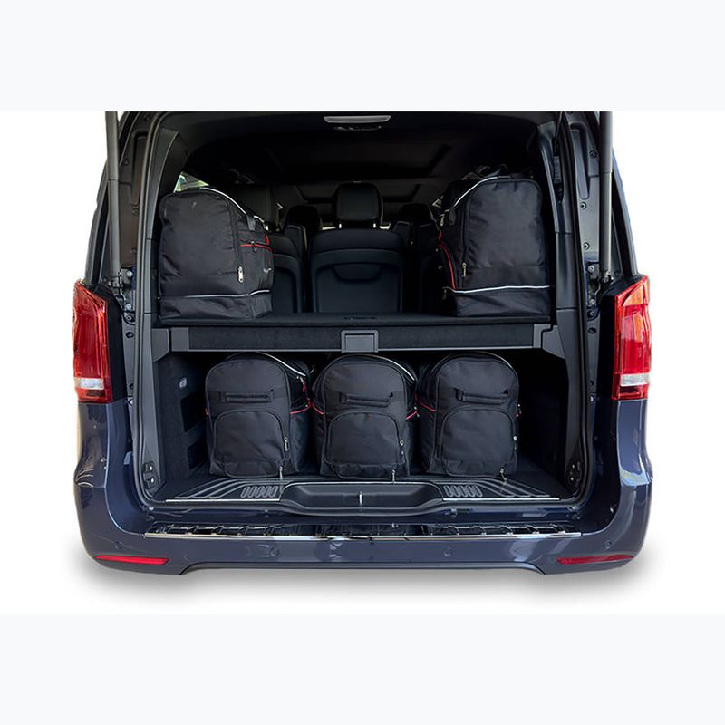 Sada tašek do zavazadlového prostoru KJUST Mercedes-Benz EQV Long 2020+ 7 ks black 12