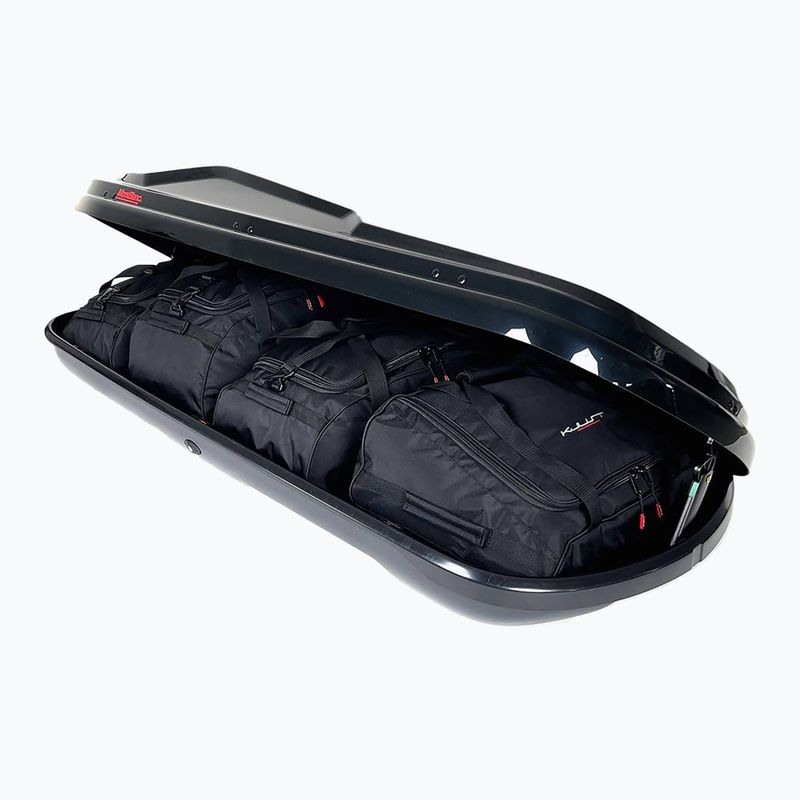 KJUST Montblanc Altitude 350 sada střešních boxů 4 ks černá