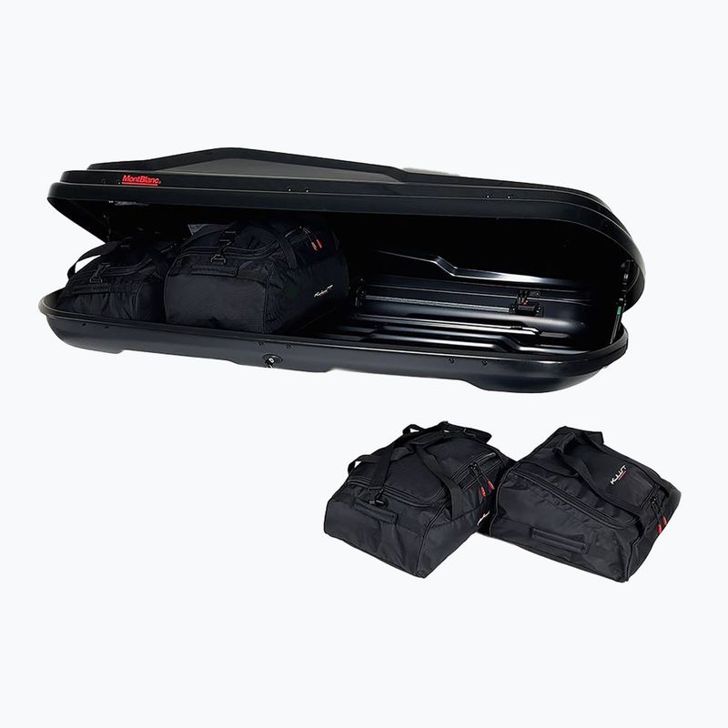 KJUST Montblanc Altitude 350 sada střešních boxů 4 ks černá 3
