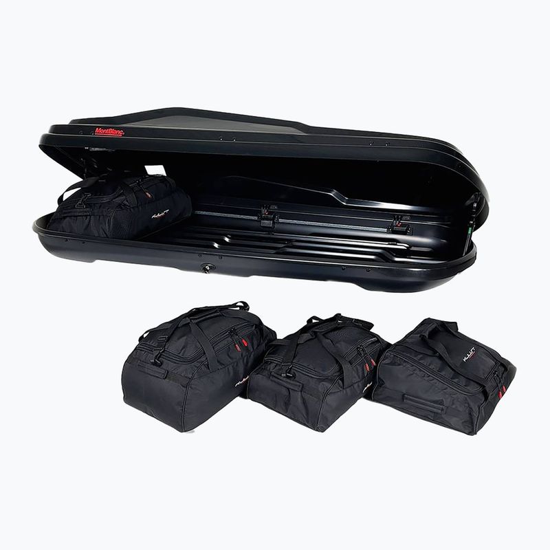 KJUST Montblanc Altitude 350 sada střešních boxů 4 ks černá 4