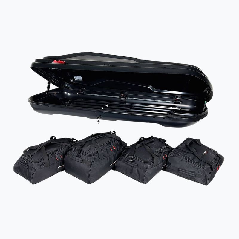 KJUST Montblanc Altitude 350 sada střešních boxů 4 ks černá 5