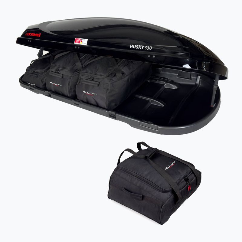 KJUST Kamei Husky 330 sada střešních boxů 4 ks černá 3