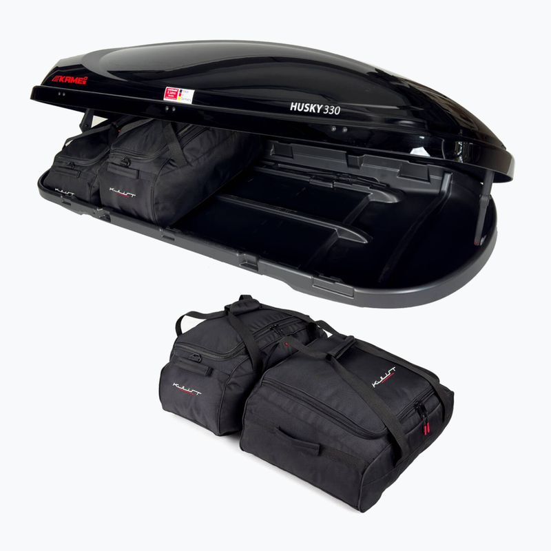 KJUST Kamei Husky 330 sada střešních boxů 4 ks černá 4