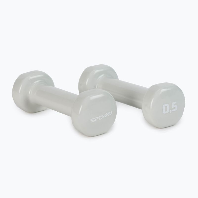 Činky Spokey Shape IV 2x0,5 kg šedé 920892