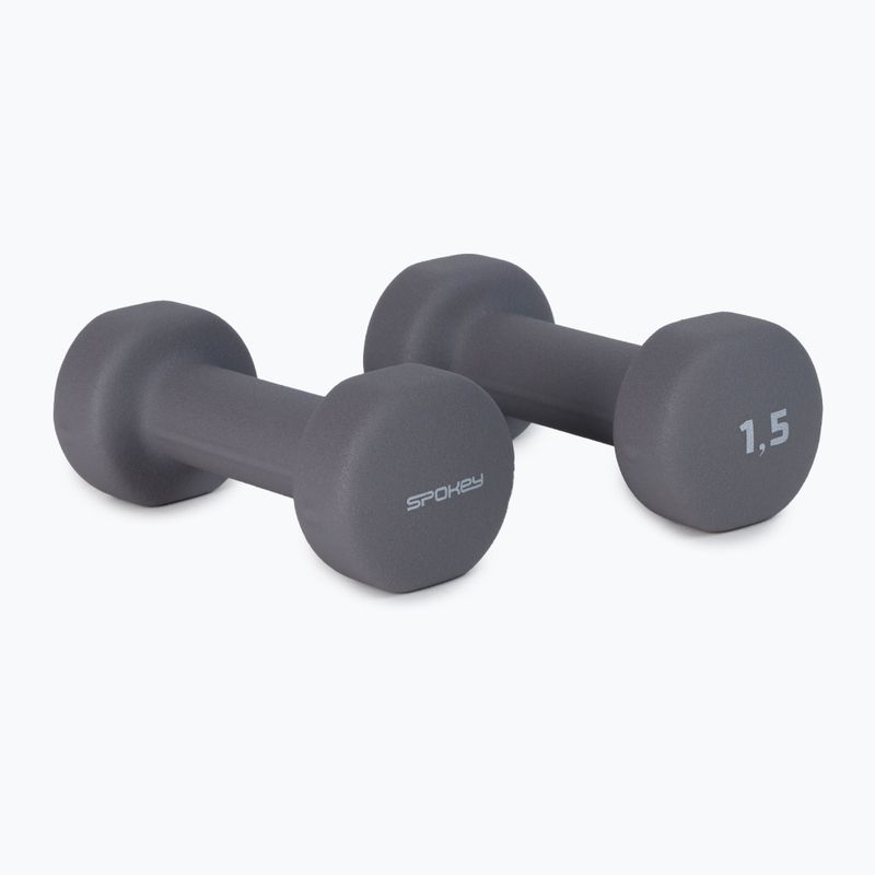 Činky Spokey Shape IV 2x1,5 kg šedé 921562