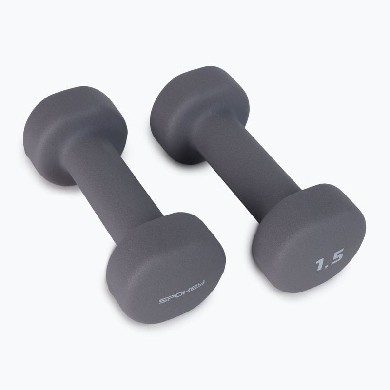 Činky Spokey Shape IV 2x1,5 kg šedé 921562 2