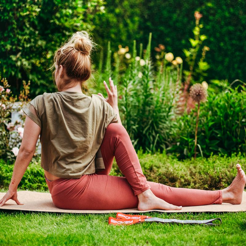 Korková podložka na jógu Spokey Savasana 4 mm modrá 926522 6