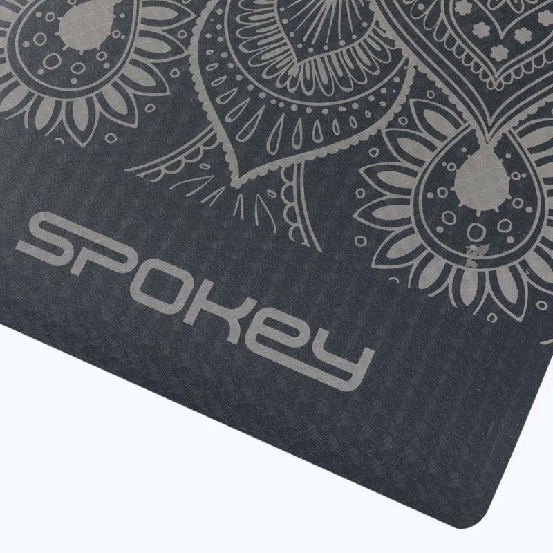 Podložka na jógu Spokey Yoga Mandala 4 mm šedá 929857 3