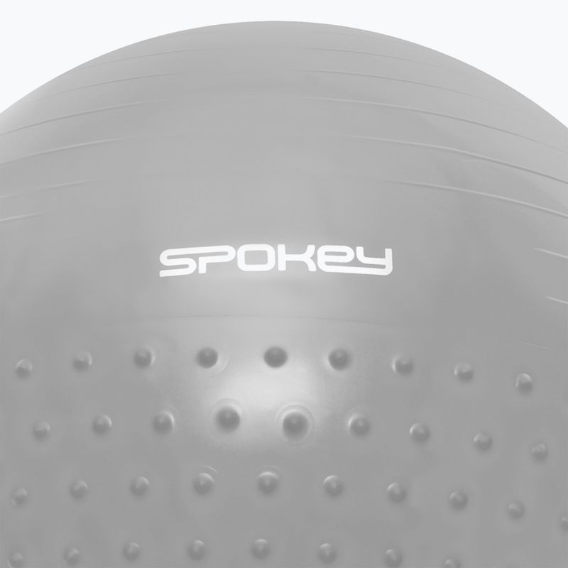 Gymnastický míč Spokey Halffit šedý 929872 2