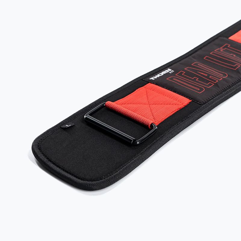 Vzpěračský pás THORN FIT Pro Deadlift black/red/white 4
