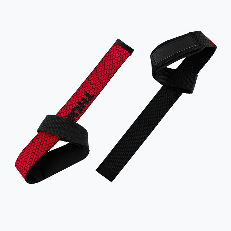 Zvedací popruhy THORN FIT Lifting Straps Anti-Slip red 2