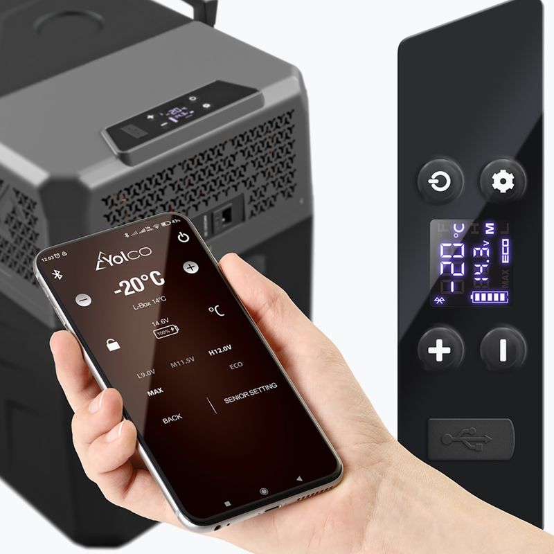 Turistická chladnička Yolco BX40 černo-šedá 13