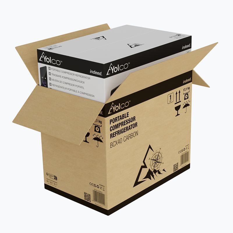 Turistická chladnička Yolco BX40 černo-šedá 19