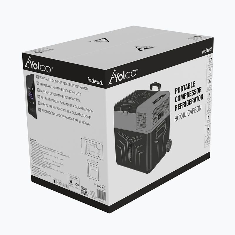 Turistická chladnička Yolco BX40 černo-šedá 20