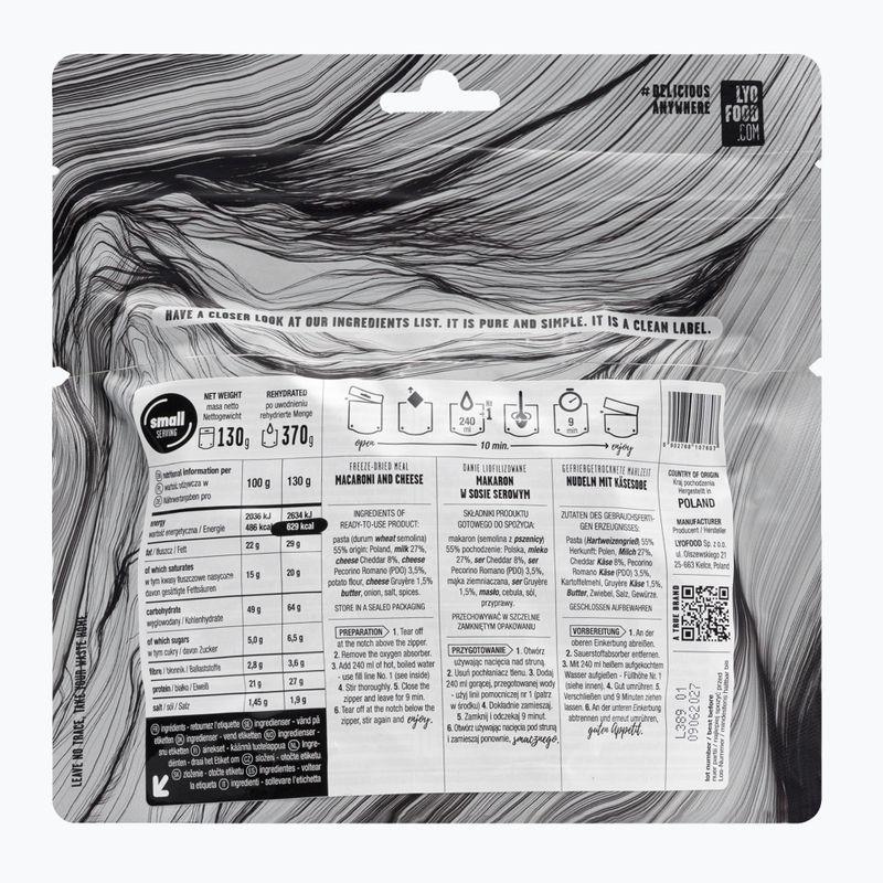 Lyofylizované jídlo LYOFOOD Mac & Cheese LF-7807 2