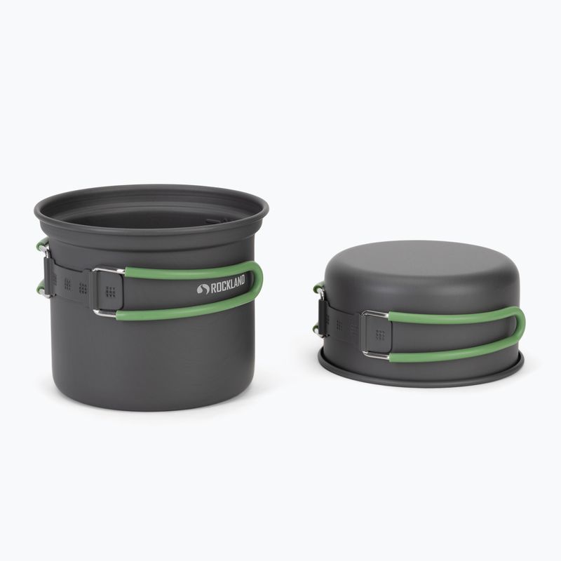 Sada hrnců Rockland Travel Pro grey/green 2