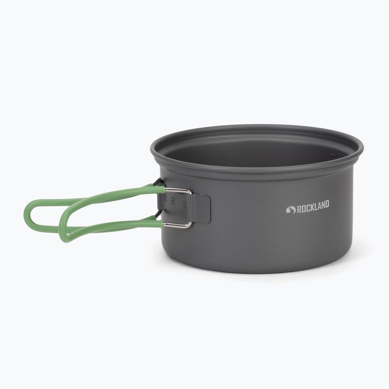 Turistická sada nádobí Rockland Travel Duo Anodized grey/green 3