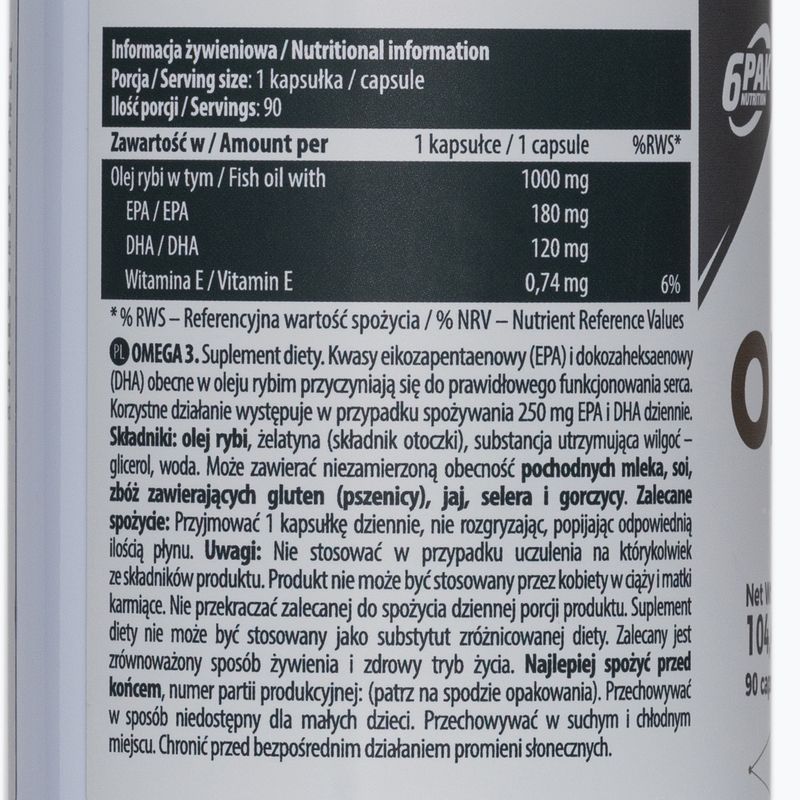 EL Omega 3 6PAK mastné kyseliny 90 kapslí PAK/091 2