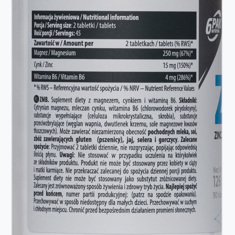 EL ZMB 6PAK B6+hořčík+zinek 90 tablet PAK/095 2
