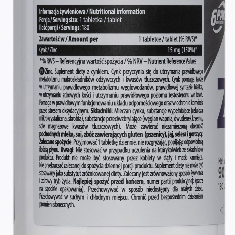 EL Zinc 6PAK zinek 180 tablet PAK/088 2