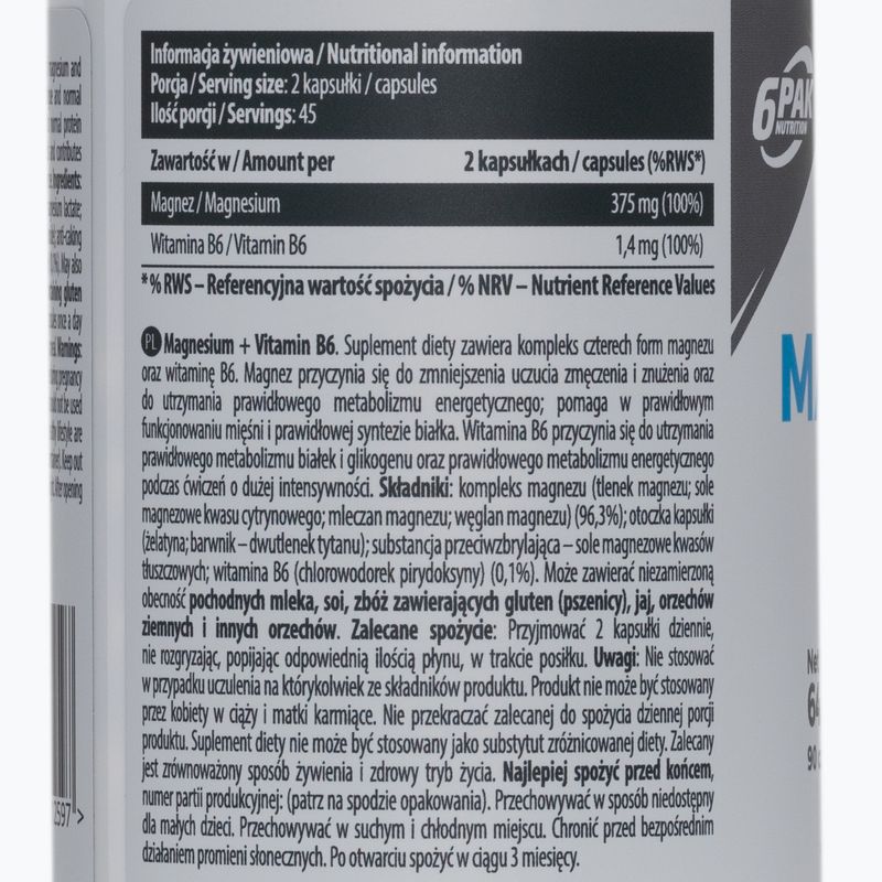 EL Magnesium B6 6PAK hořčík+B6 90 kapslí PAK/208 2
