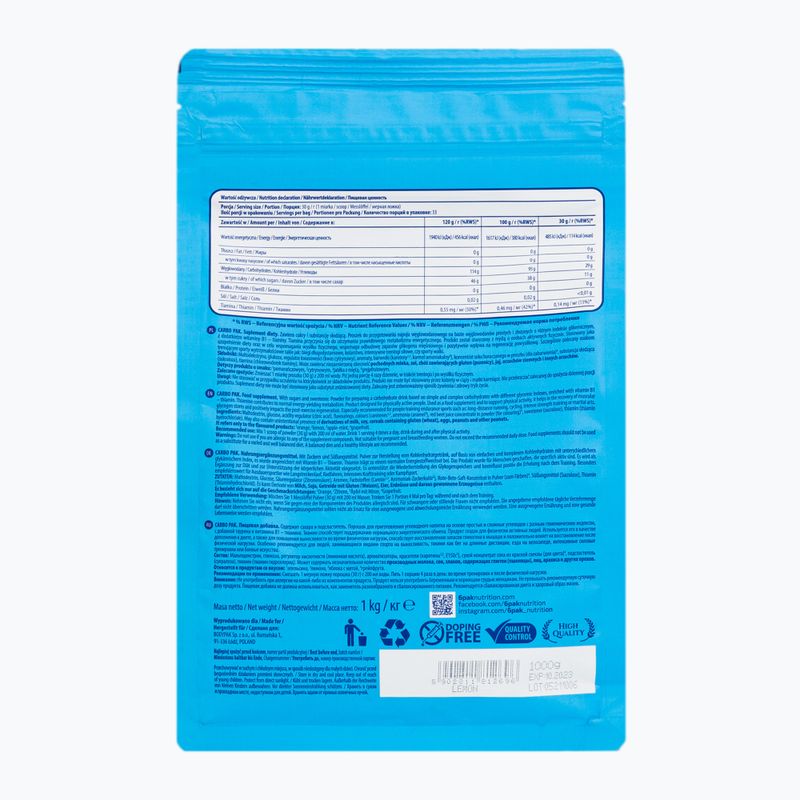 Carbo Pak 6PAK sacharidy 1kg citron PAK/212#CYTRY 2