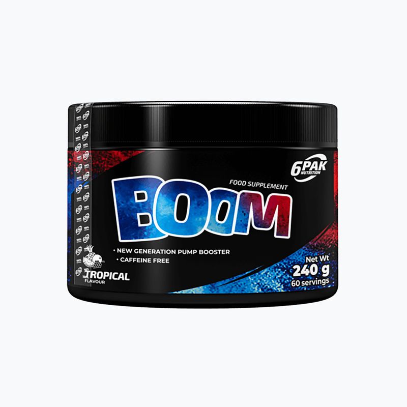 Předtréninkový stimulant 6PAK Boom 240g tropické ovoce PAK/246